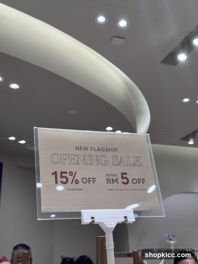 New Flagship Opening Sale Sign