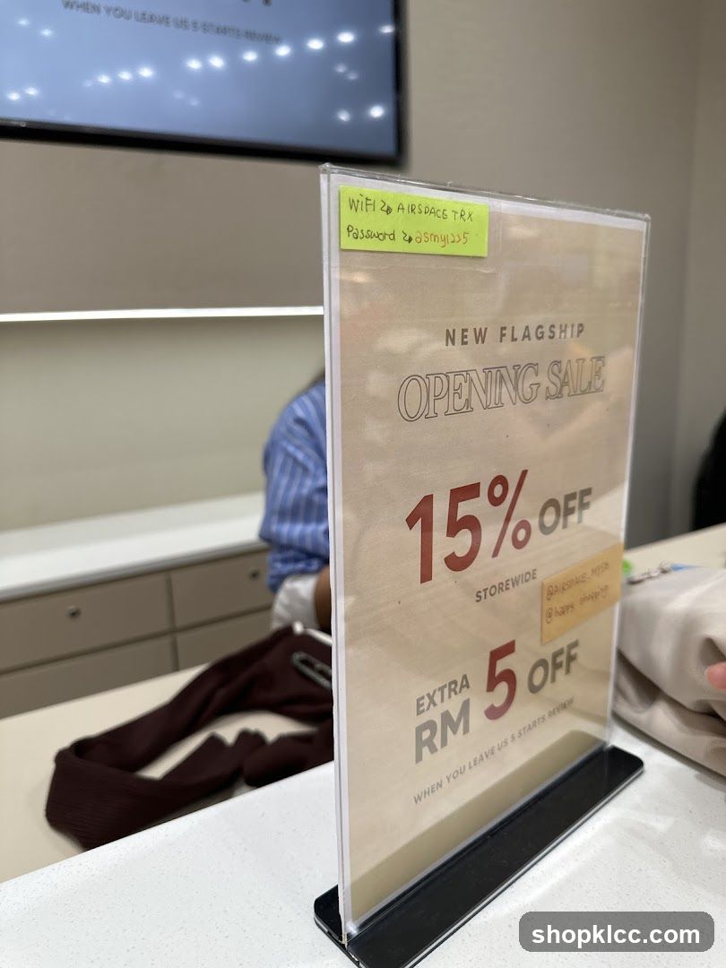 Opening Sale Sign