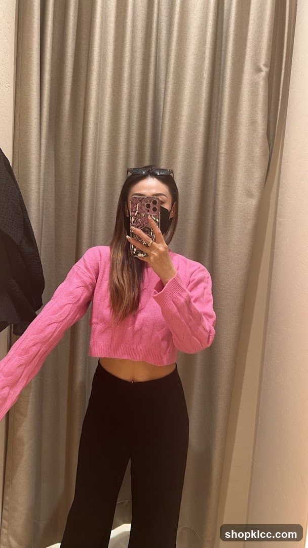 Woman in a fitting room