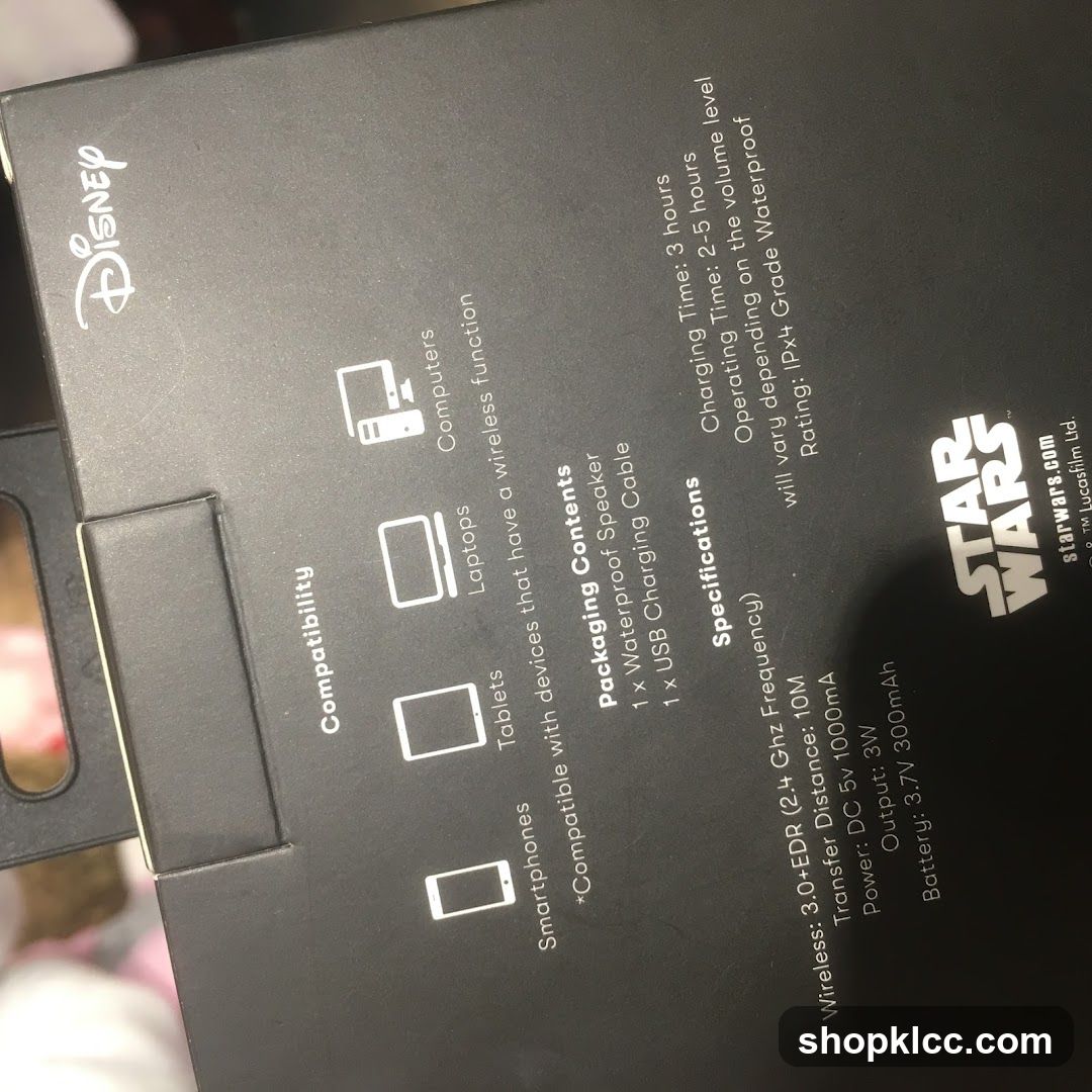 Star Wars Wireless Speaker Packaging