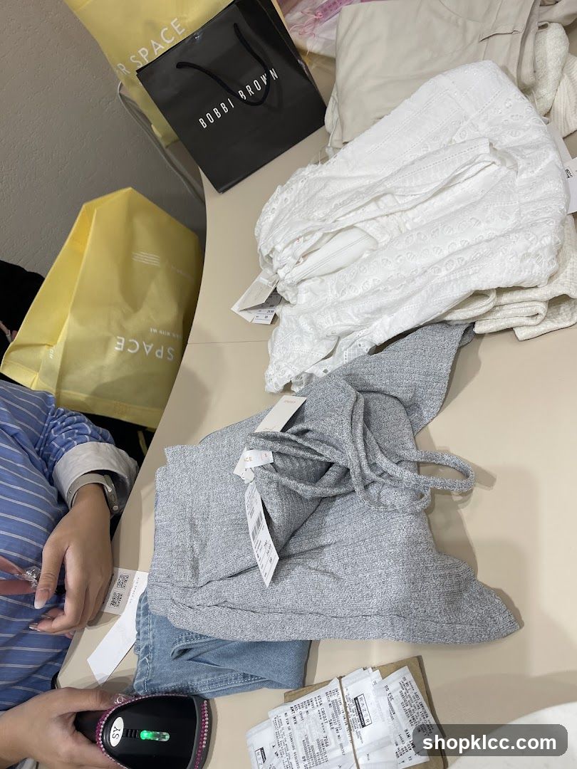Clothing and Shopping Bags
