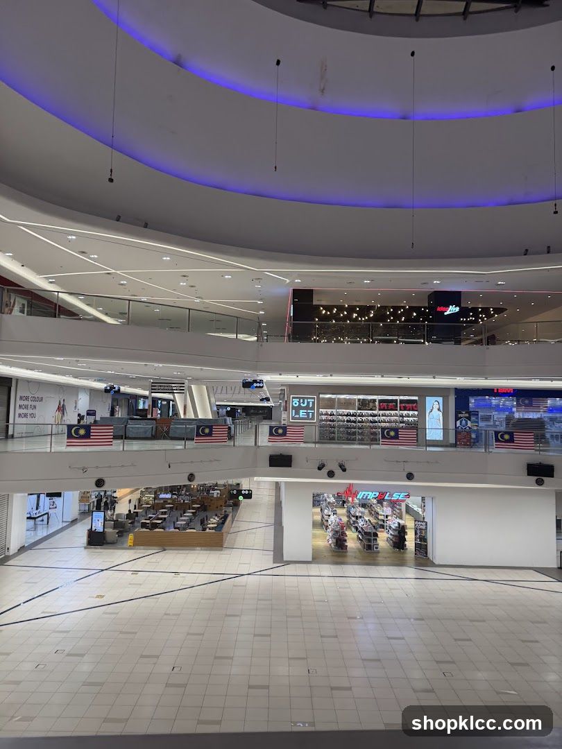 Mall Interior with Shops and Food Court