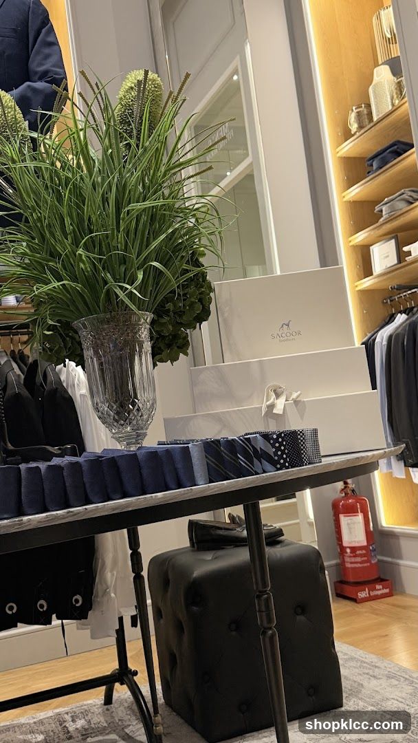 Store Interior with Ties and Gift Boxes