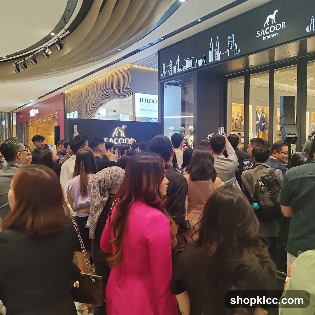 Crowd at a Store Opening