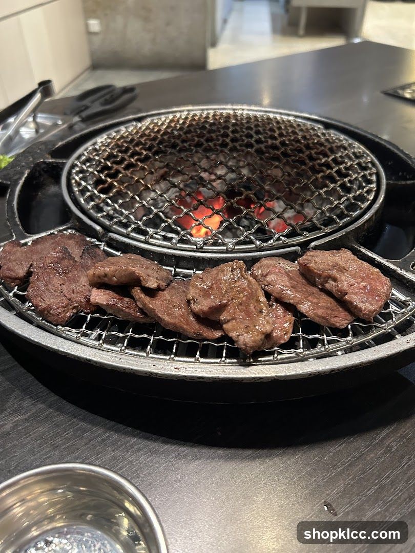 Grilled Meat on a Barbecue