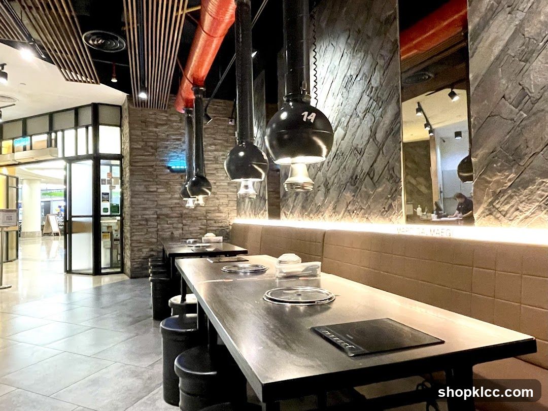 Restaurant Interior with Grills