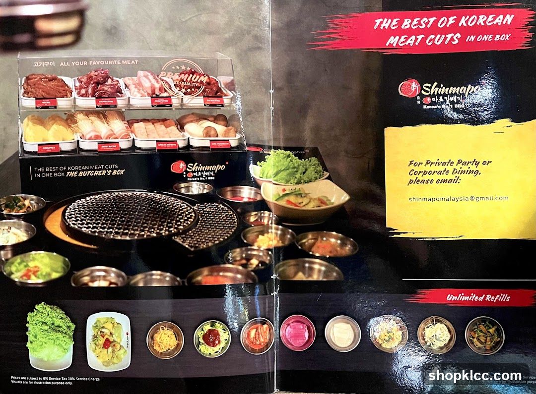 Korean BBQ Menu