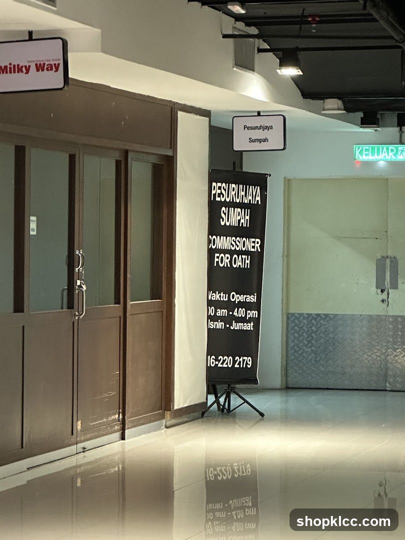 Commissioner for Oath Signage