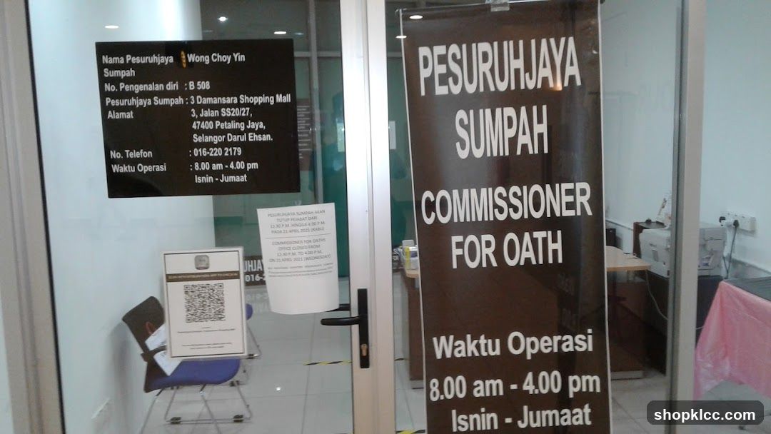 Pesuruhjaya Sumpah / Commissioner of Oaths