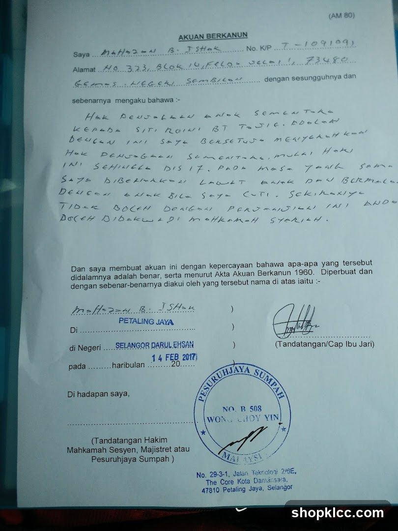 Affidavit