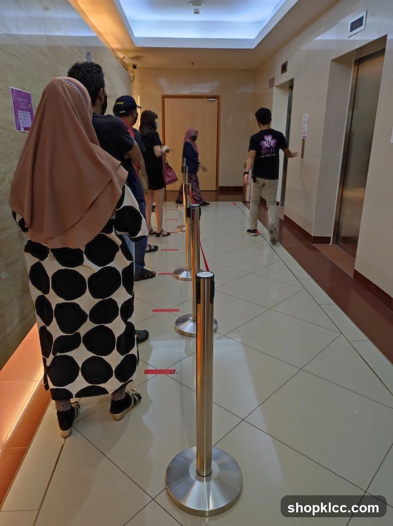 People waiting in line