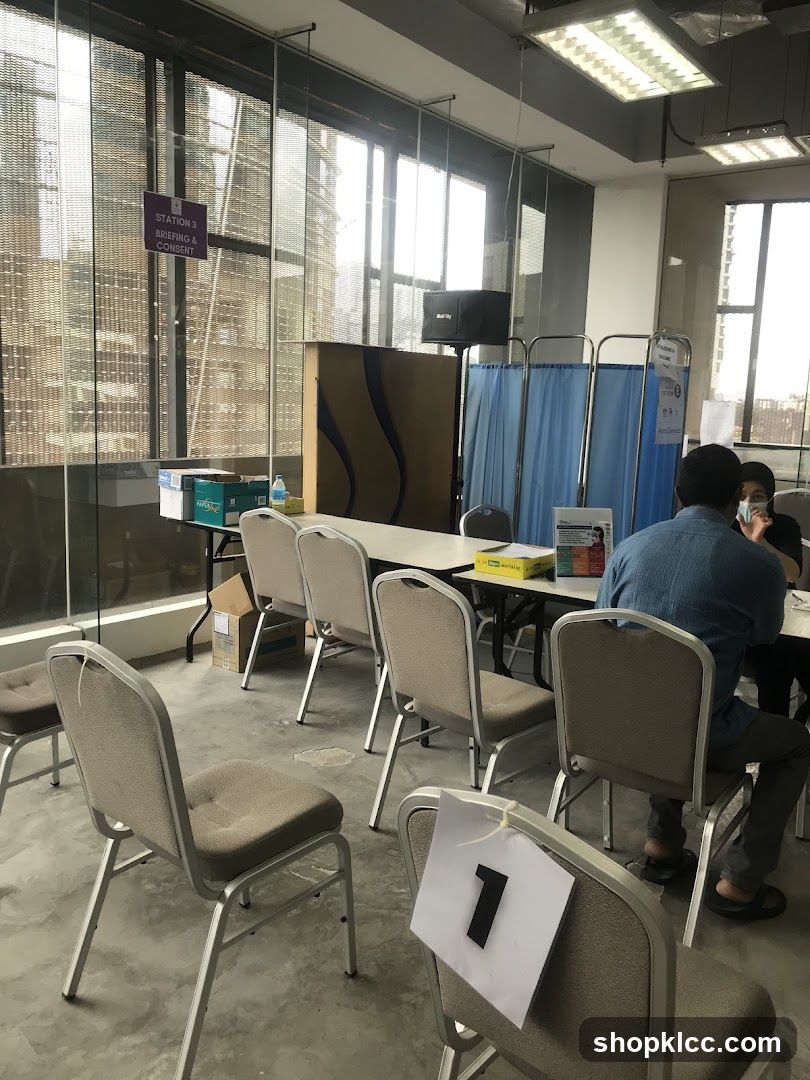 Vaccination Center Waiting Area