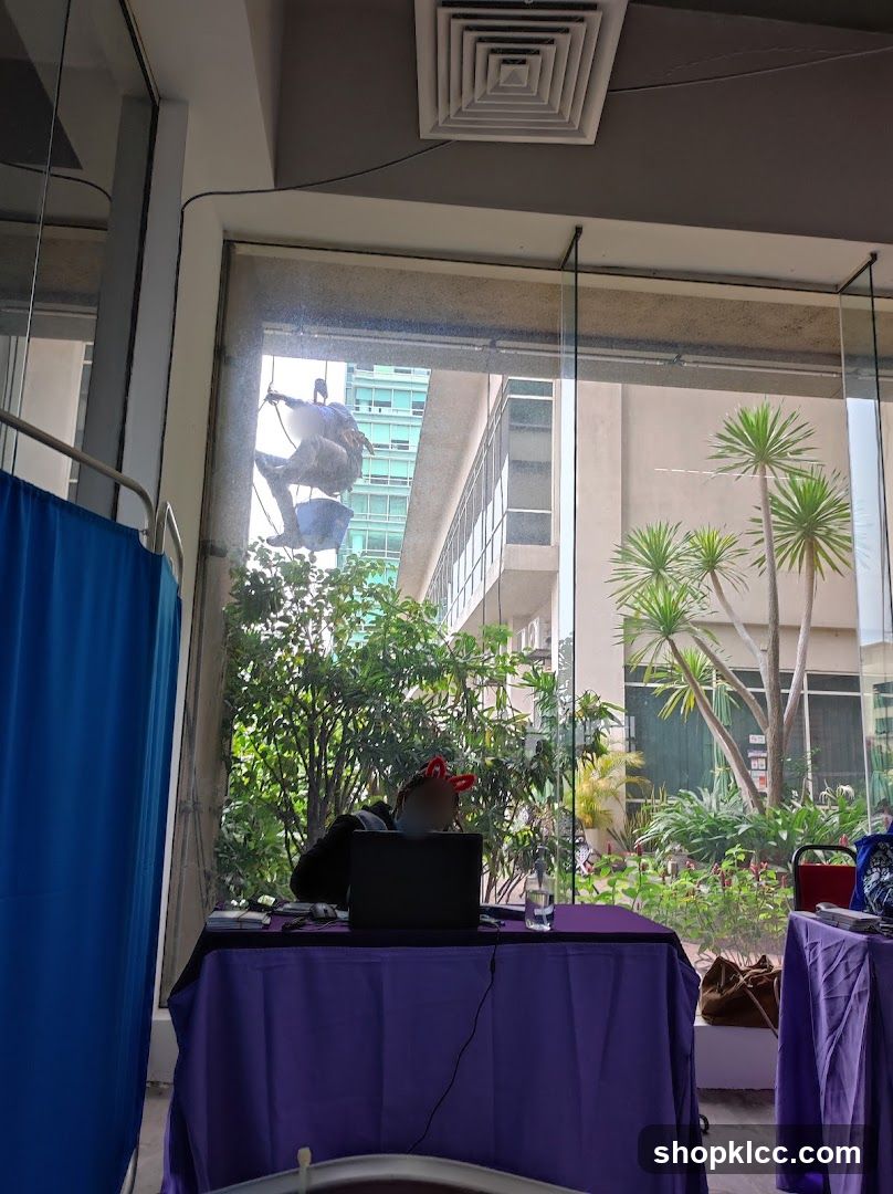 Window Washer and Indoor Setup