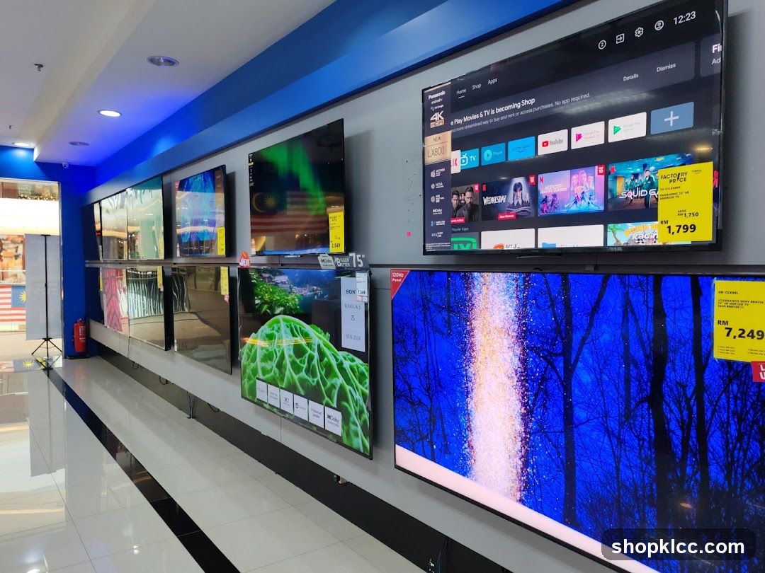 Televisions on Display