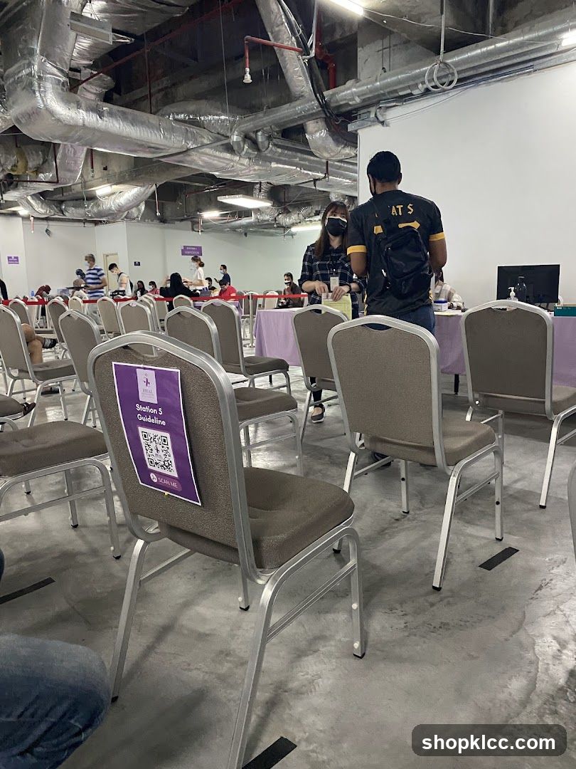 Waiting Area with Social Distancing Measures