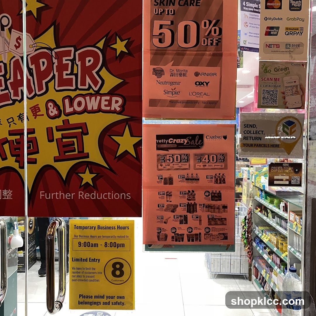 Sale Advertisements and Store Interior