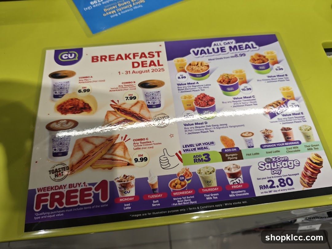 CU Breakfast and Value Meal Deals