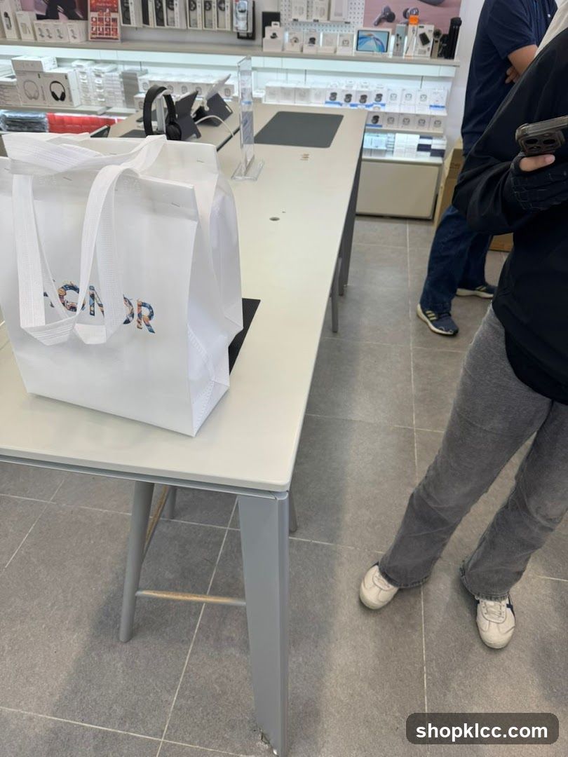 Shopping Bag on Display Table