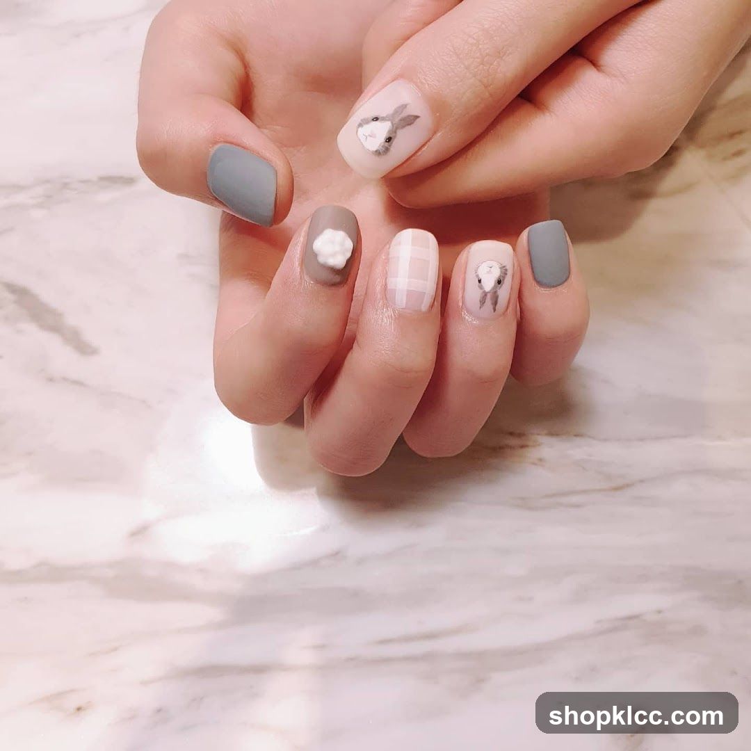 Pastel Animal Nail Art