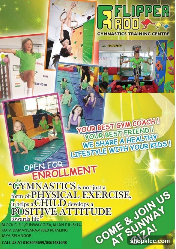 Flipper Roo Gymnastics Training Centre Ad