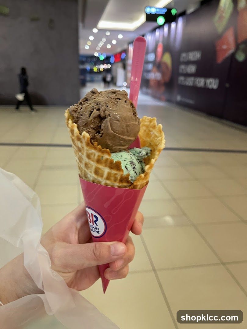 Ice Cream Cone in Mall