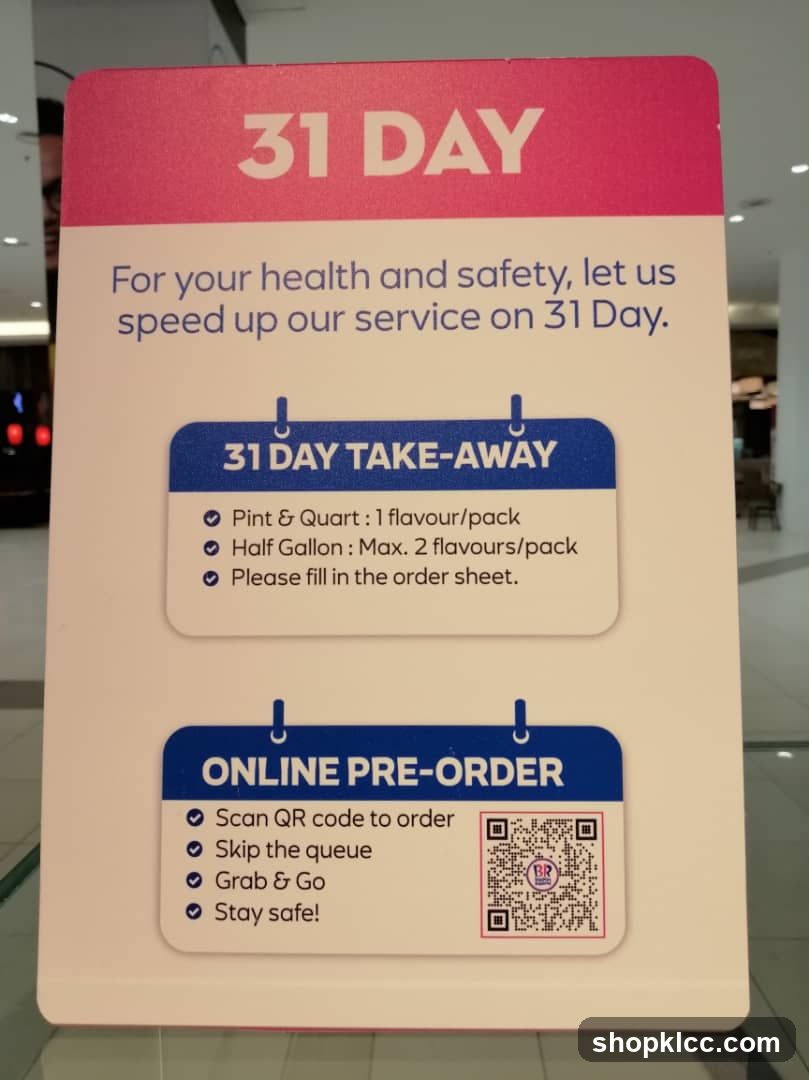 31 Day Take-Away Sign