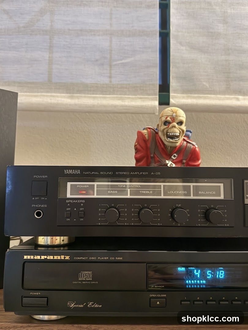 Home Audio Setup with Yamaha and Marantz Equipment