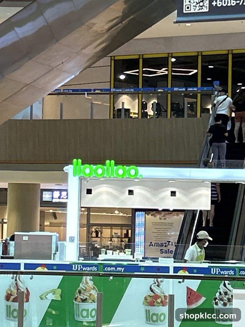 Shopping Mall Interior with Food Stall