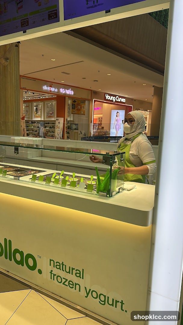 Frozen Yogurt Shop Interior View