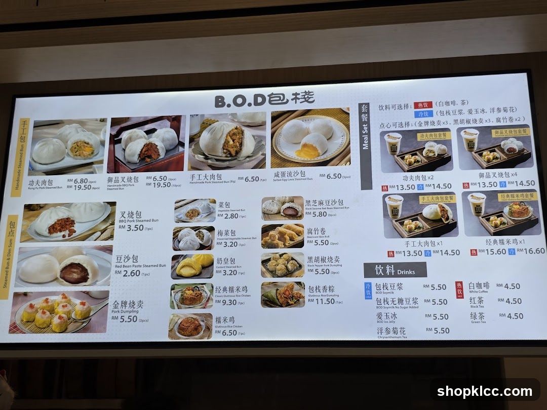 B.O.D 包棧 Menu Board