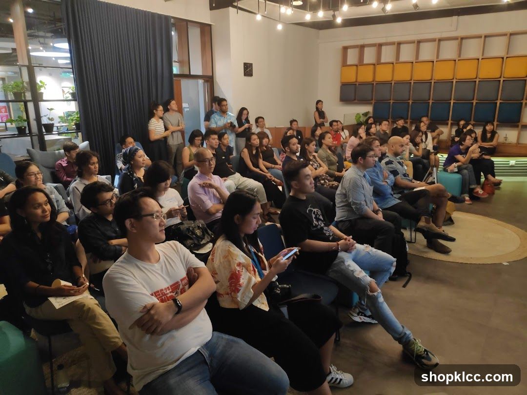 Audience at an indoor event or workshop