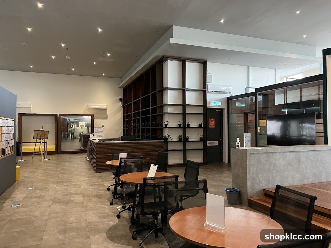 Modern Interior Space with Reception and Seating Area
