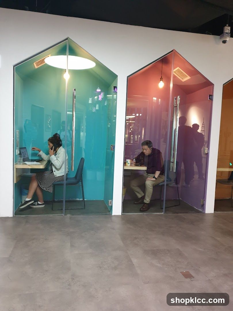 Cozy Workspaces with Colorful Glass Enclosures