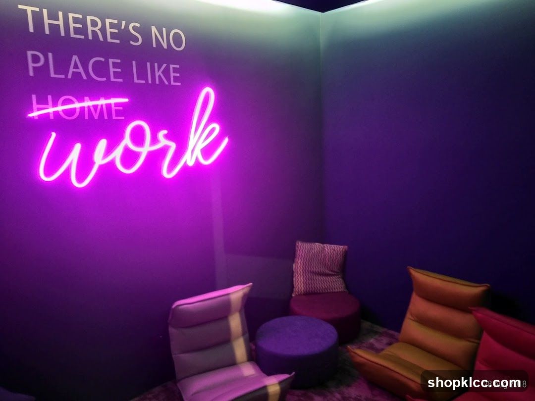Neon Signage Room Interior