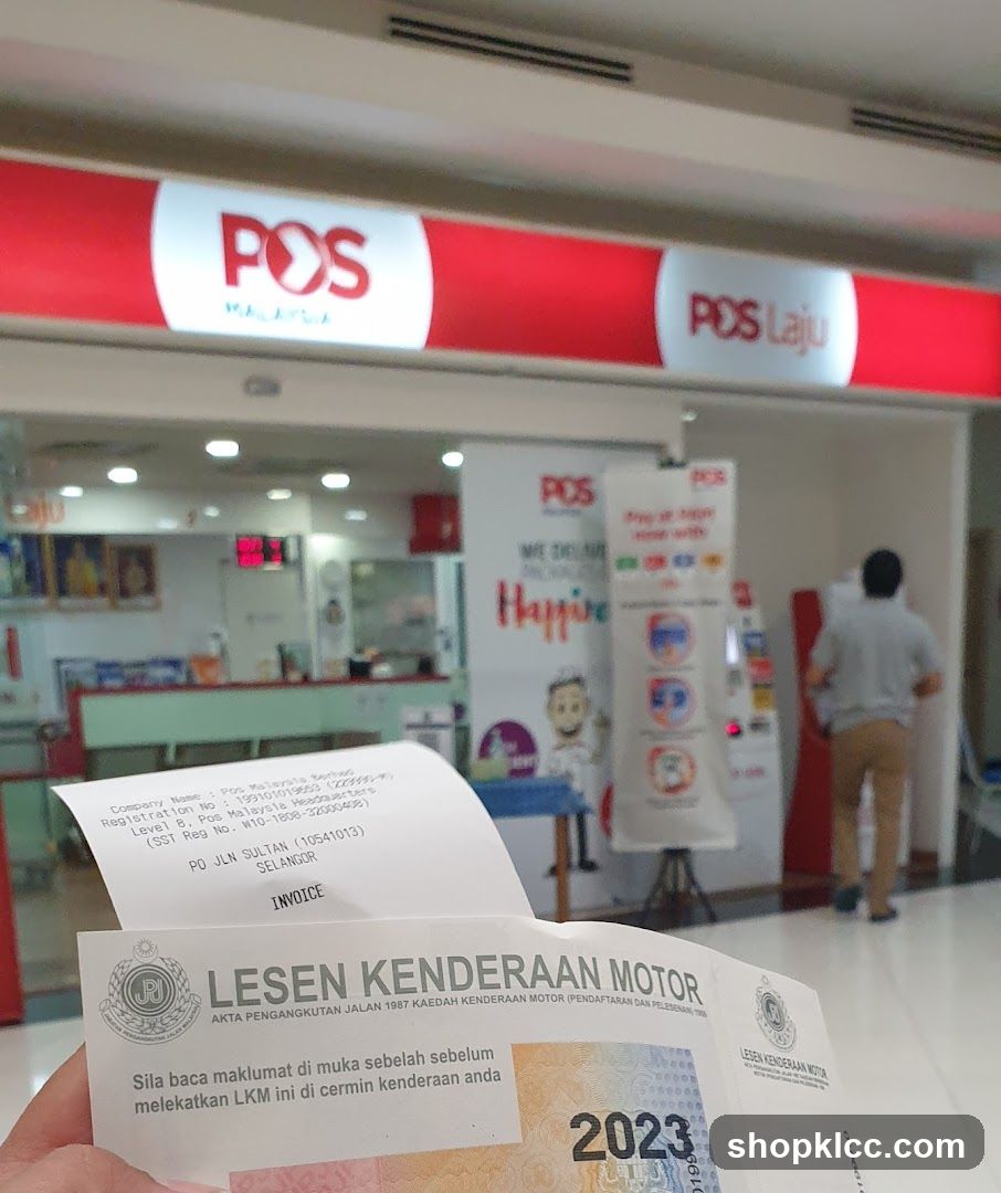 POS Malaysia Store Interior with Receipts