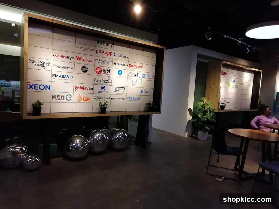 Office Space Interior with Brand Wall Display