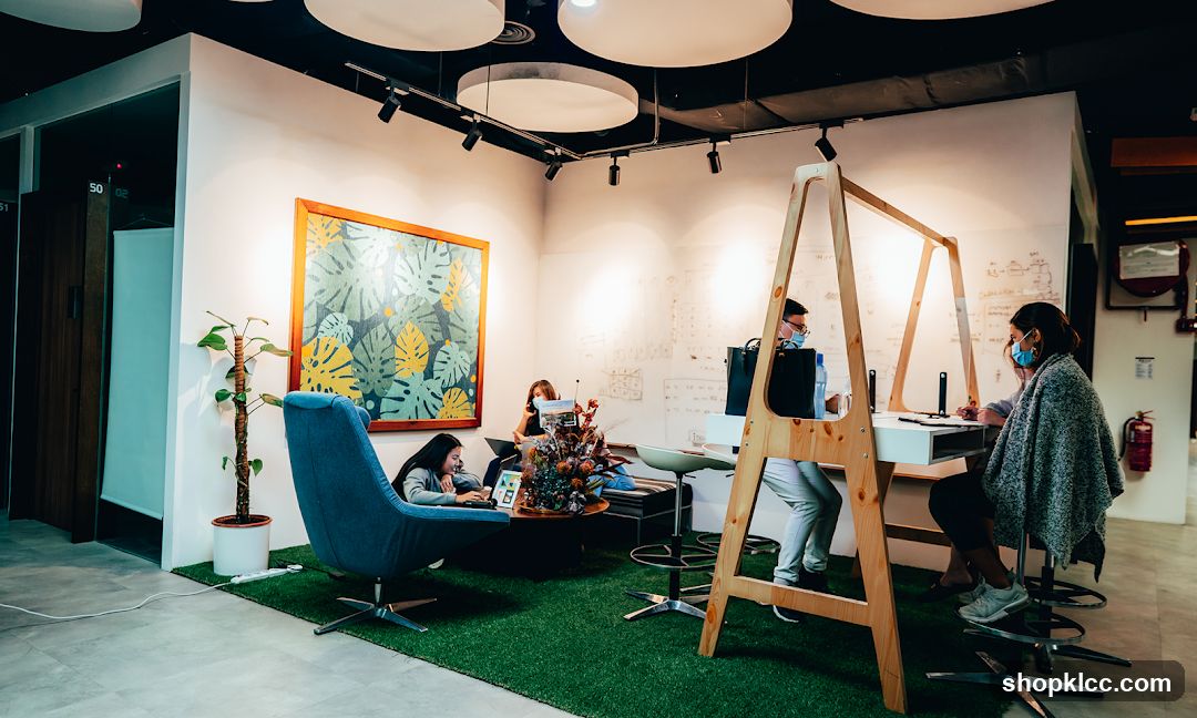 Interior Workspace with Collaborative Area