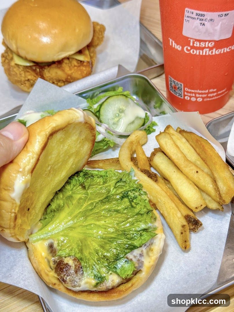 Burger and Fries Meal