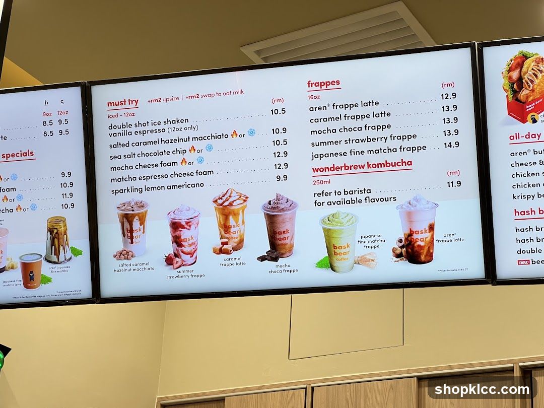 Baskin Robbins Menu Board