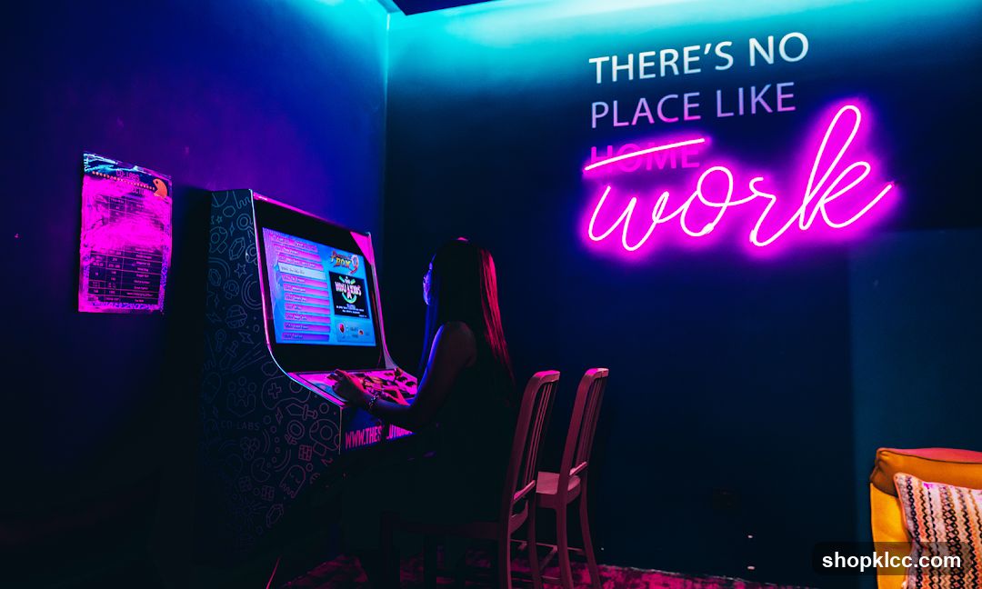 Neon Arcade Room