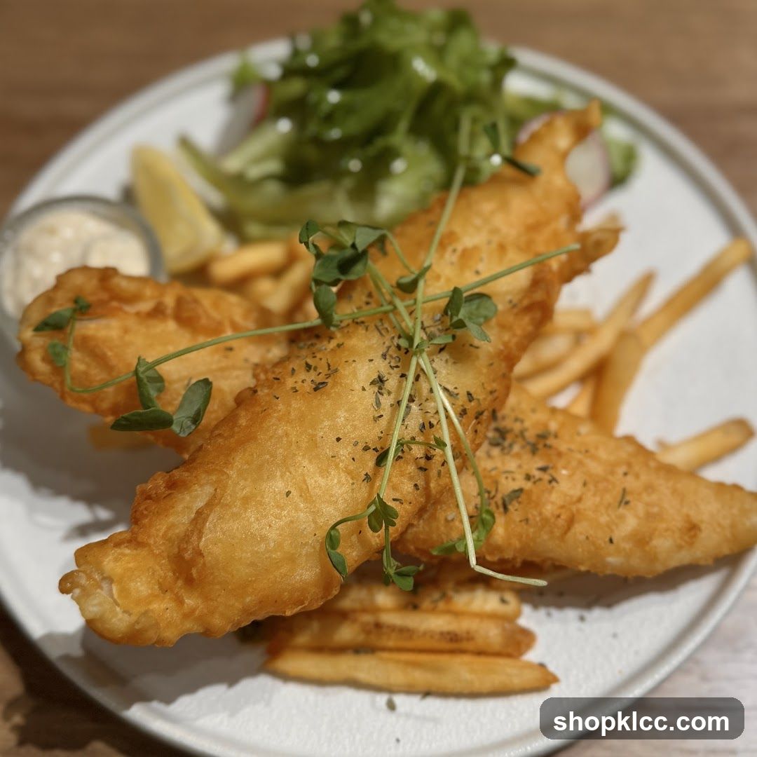 Fish and Chips with Salad