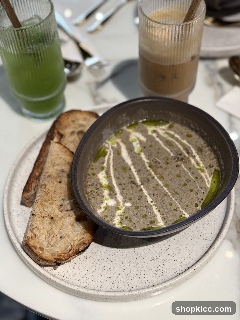 Soup and Toast Meal