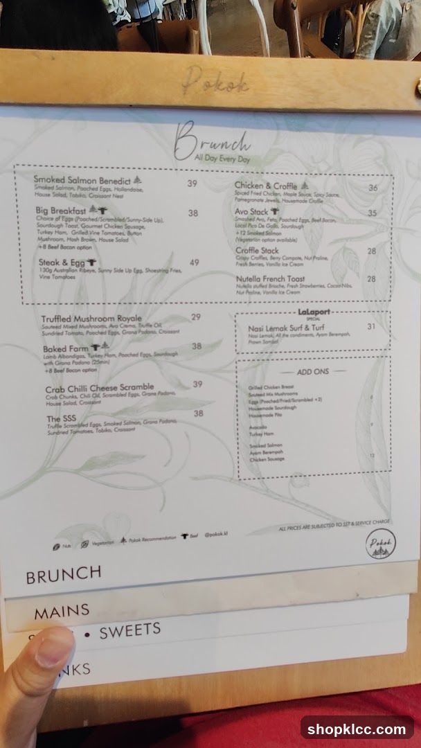 Brunch Menu - Pokok