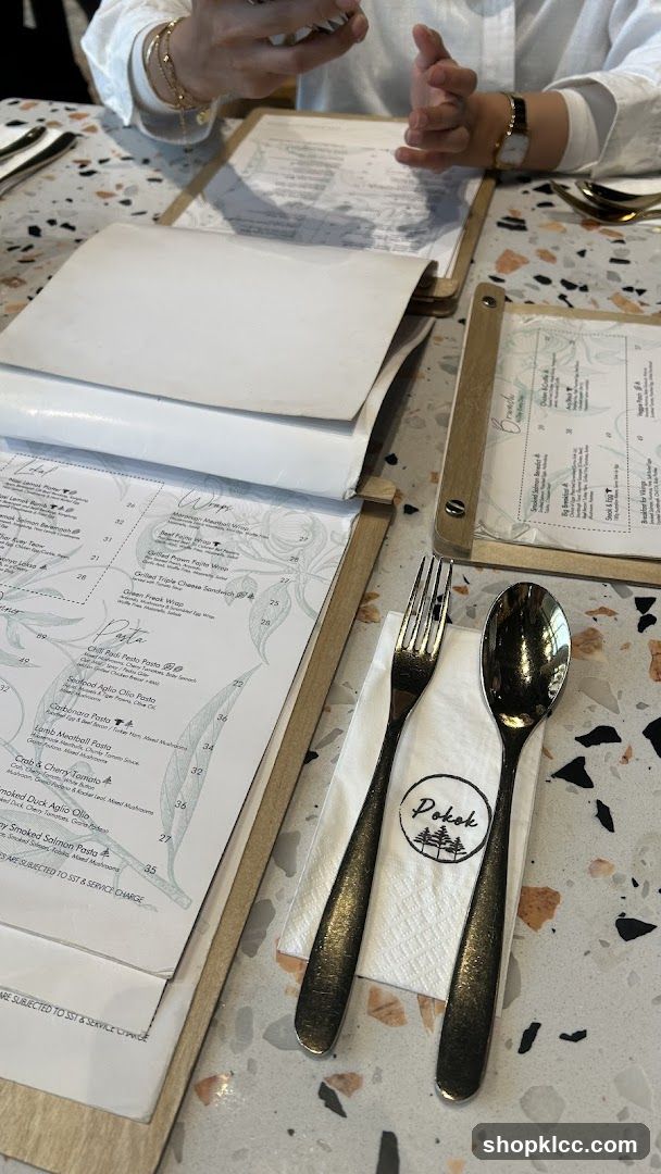 Dining Table Setting with Menus