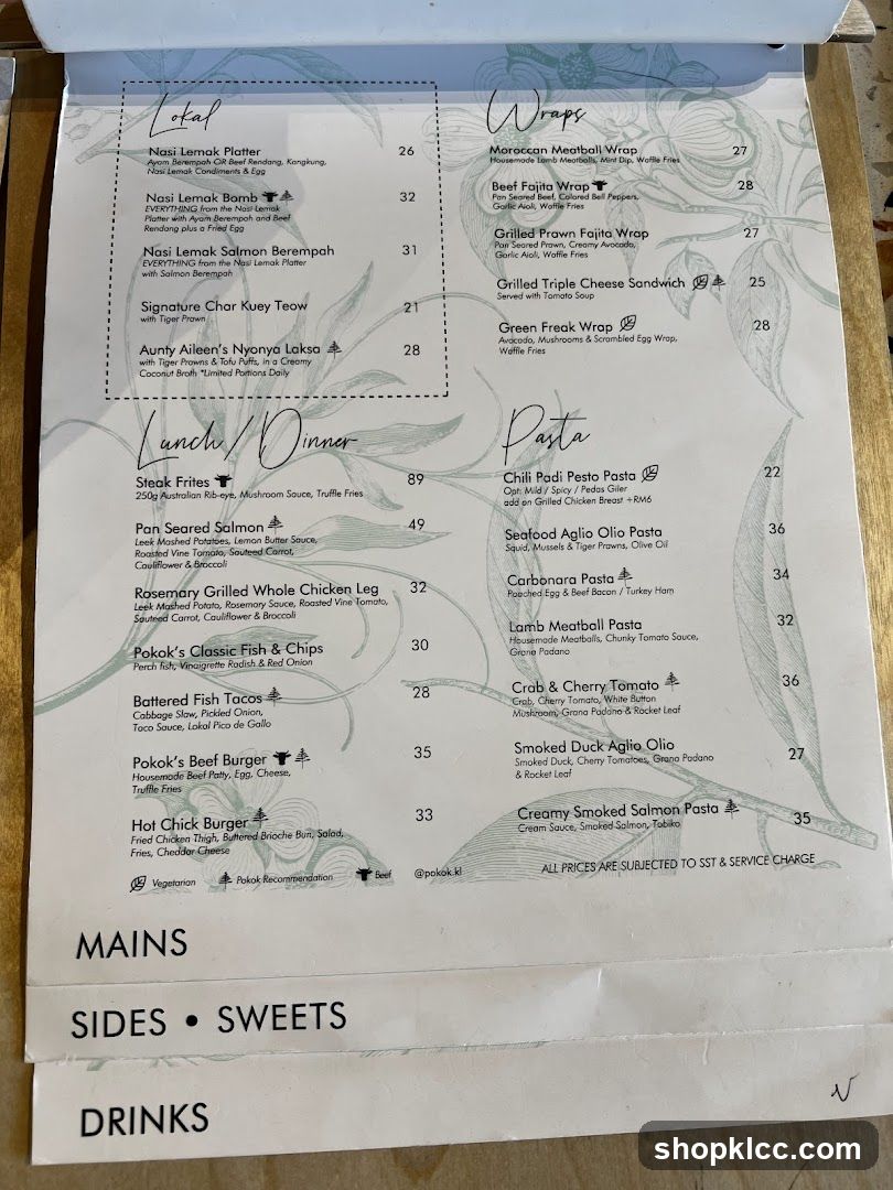 Local Lunch Menu