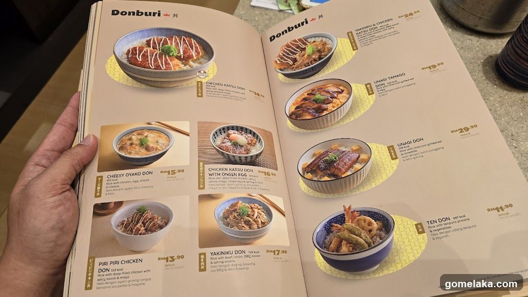 Donburi Menu