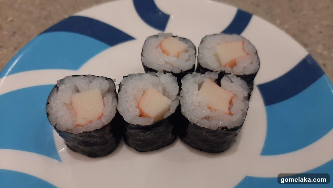 Sushi Rolls on Plate