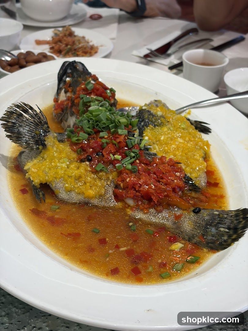 Steamed Fish with Chili and Garlic