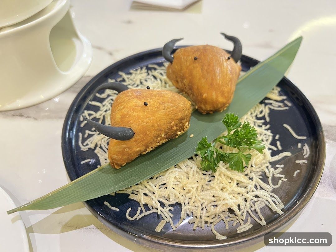 Bull-shaped fried pastries