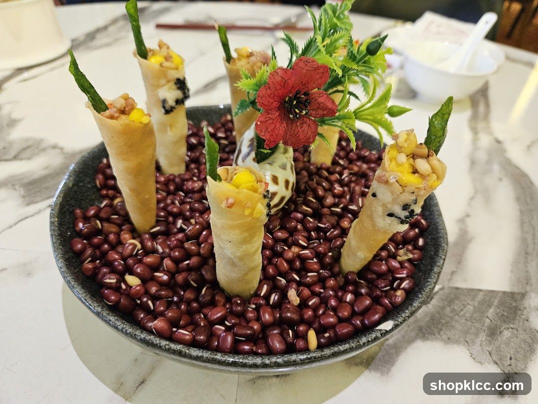Dessert Cones with Red Beans